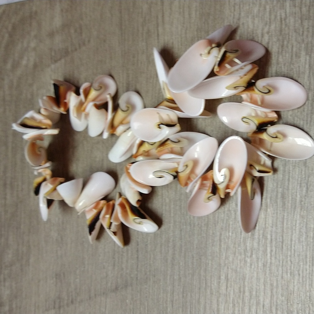 Two Shell Stretchable Bracelets - image 1